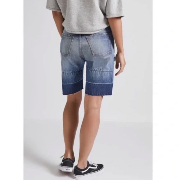 Current/Elliott The Seamed Short, distressed, button-fly, size 24, NWT - Picture 2 of 8